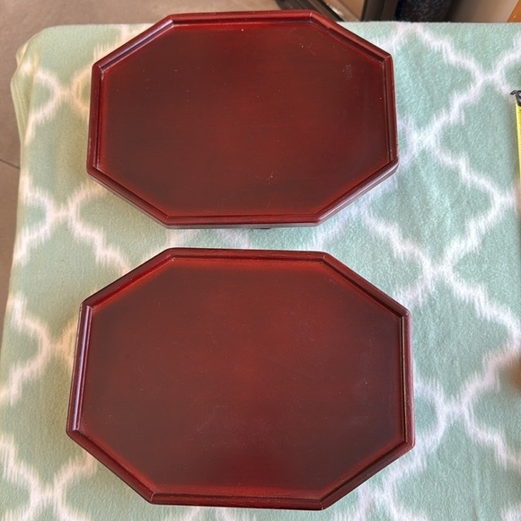 Other - Wood Octagonal sofa armrest Trays
